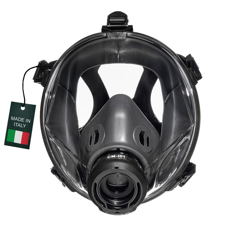 MIRA Safety CM-I01 full-face mask front view for all-day industrial protection.