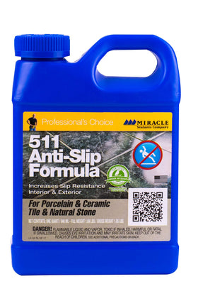 Miracle Sealants 511 anti-slip application on tile shows enhanced safety.