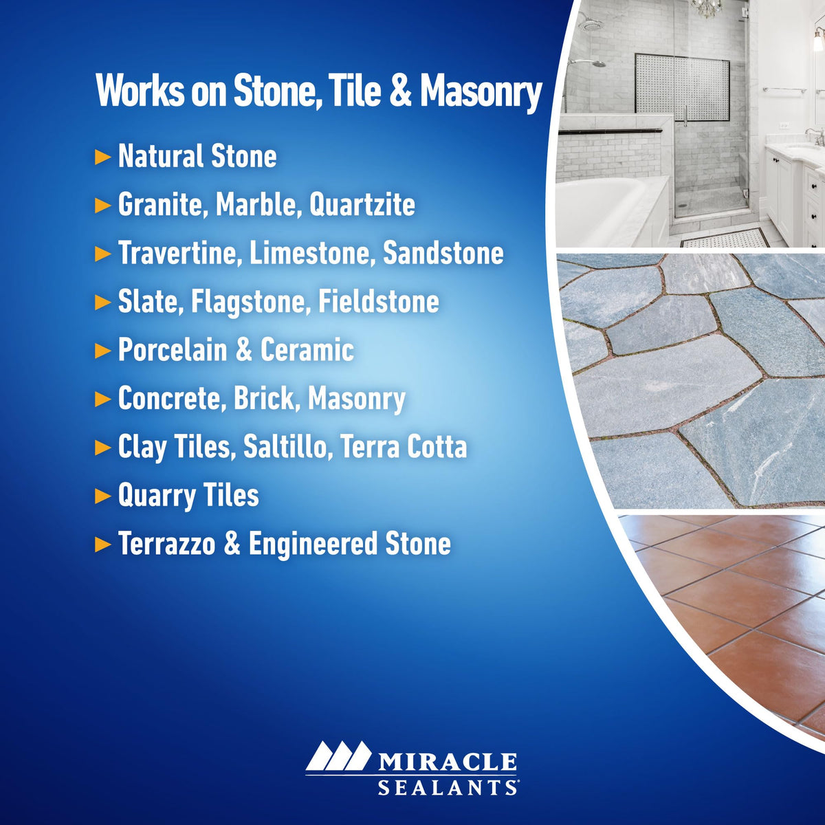 Miracle Sealants 511 coverage per quart demonstrates protection up to 750 sq ft.