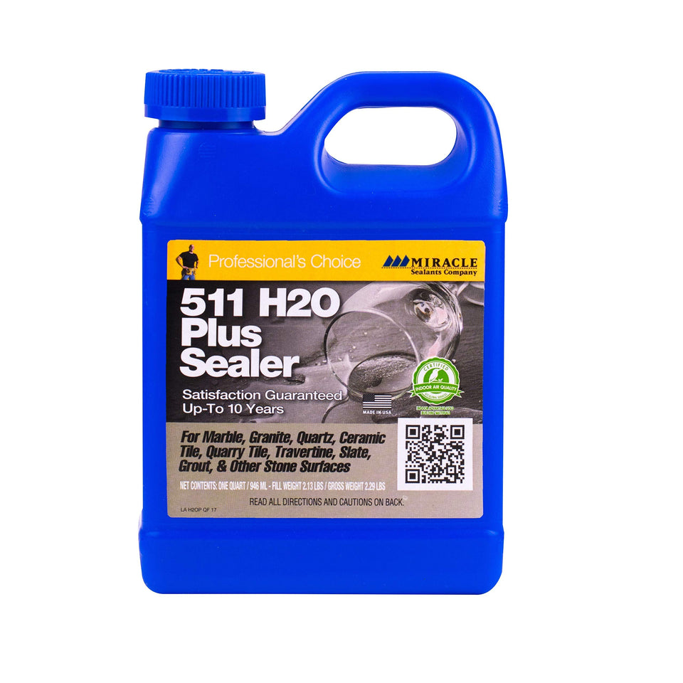 Miracle Sealants 511 H2O Plus bottle pour for mess-free sealing.