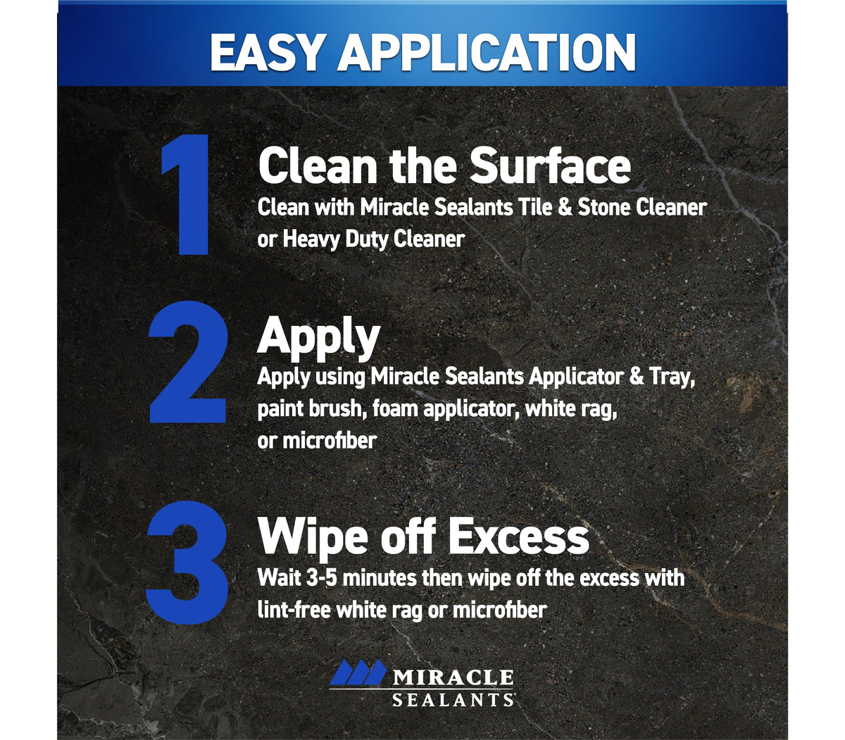 Miracle Sealants 511 H2O Plus preserves natural look on stone.