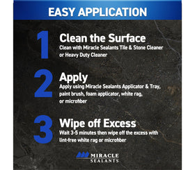 Miracle Sealants 511 H2O Plus preserves natural look on stone.
