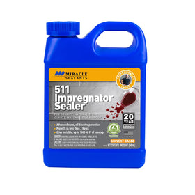 Miracle Sealants 511 Impregnator bottle pour demonstrating penetrating protection for surfaces