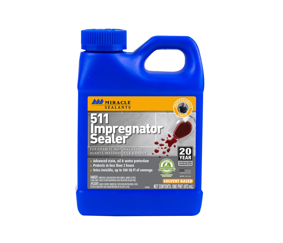 Miracle Sealants 511 Impregnator bottle ready to seal porous surfaces