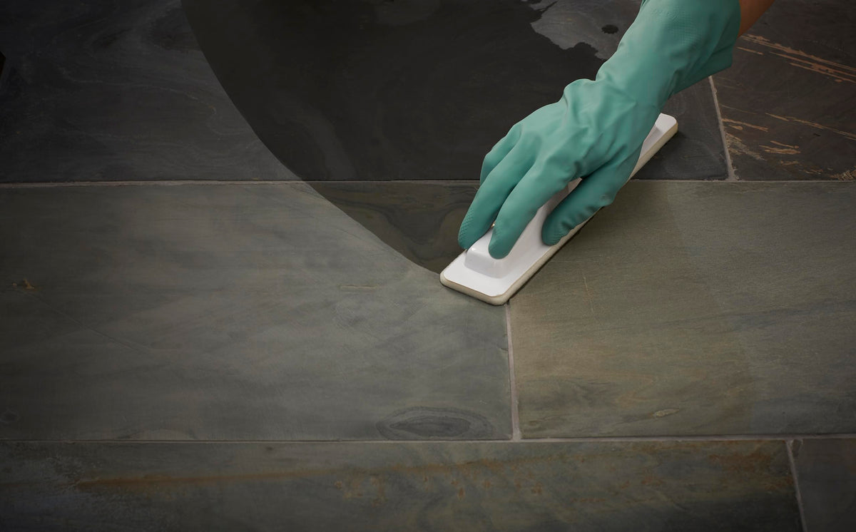 Flamed stone surface revived by 511 Seal & Enhance.