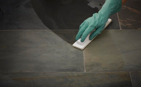 Flamed stone surface revived by 511 Seal & Enhance.