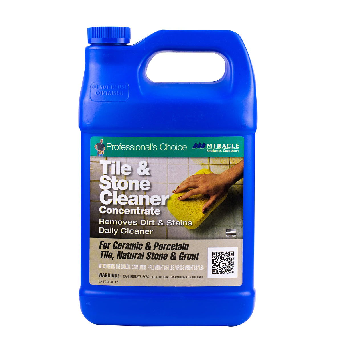 Miracle Sealants Tile & Stone Cleaner bottle ready for easy surface cleaning