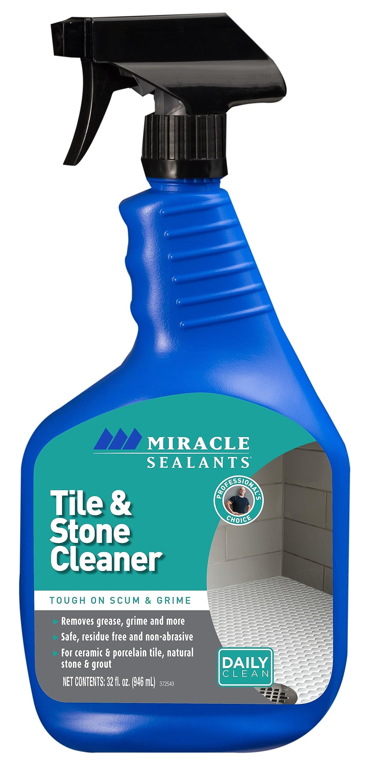 Miracle Sealants Tile & Stone Cleaner bottle with pH-neutral formula for versatile cleaning