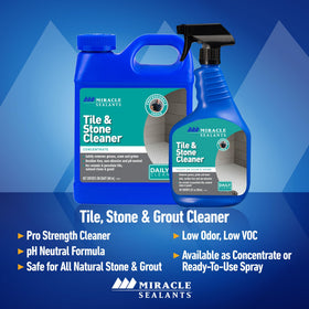 Miracle Sealants Tile & Stone Cleaner pour spout enables controlled dilution