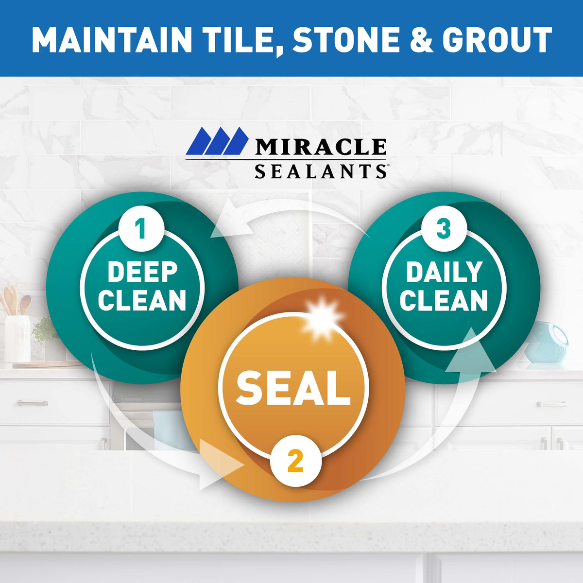 Miracle Sealants Tile & Stone Cleaner is easy to use for DIY cleaning routines