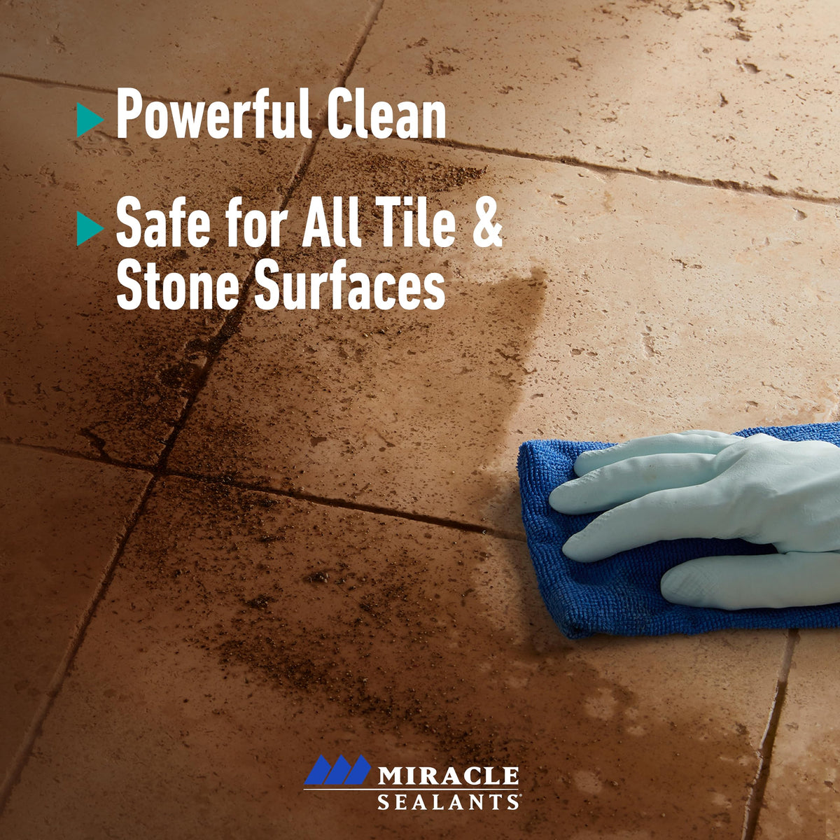 Miracle Sealants Tile & Stone Cleaner is pH-neutral for gentle cleaning of surfaces