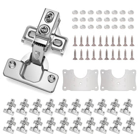 Mirdinner 24-pack soft-close cabinet hinges showing 105° opening capability