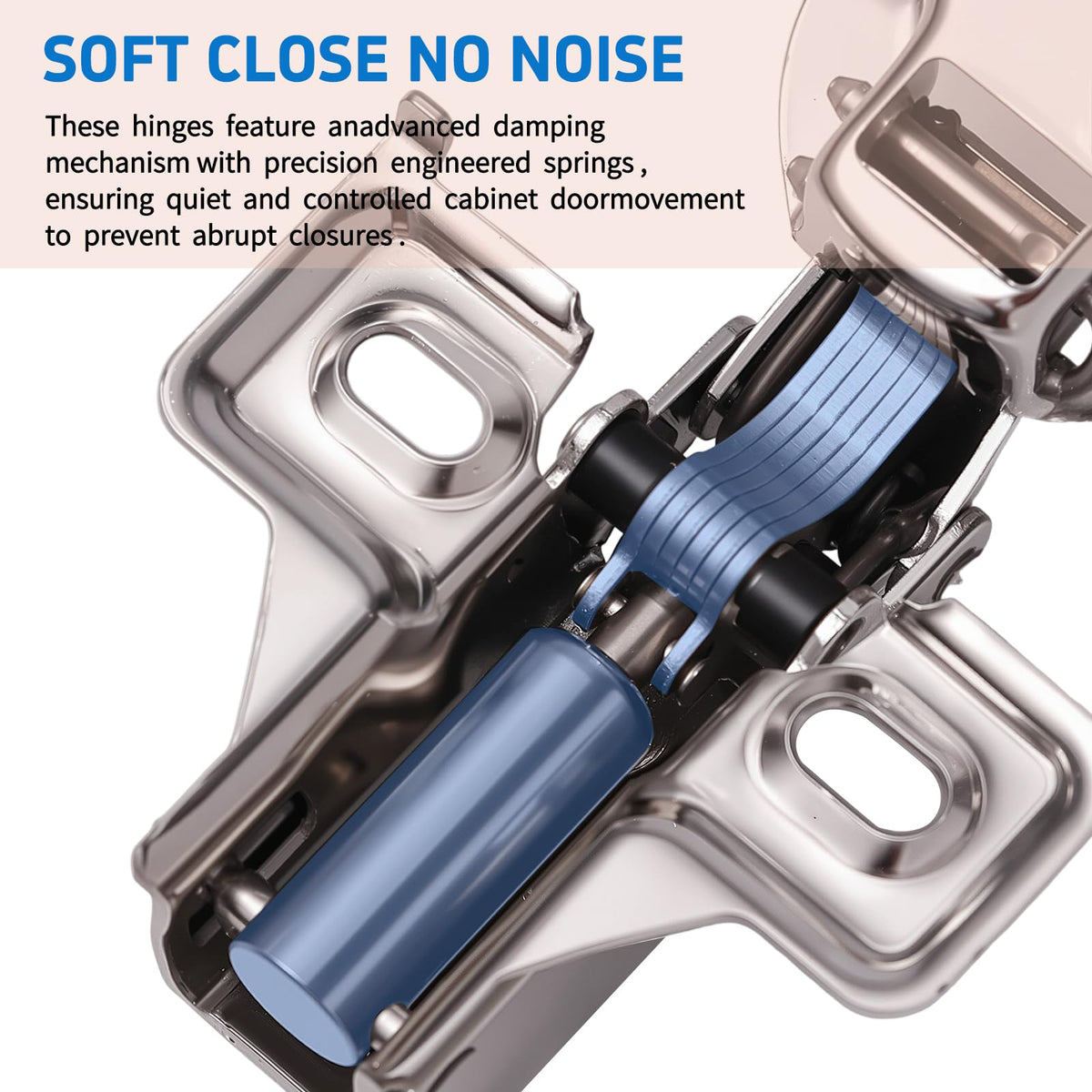 Includes mounting screws for easy, secure hinge installation