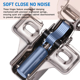 Includes mounting screws for easy, secure hinge installation