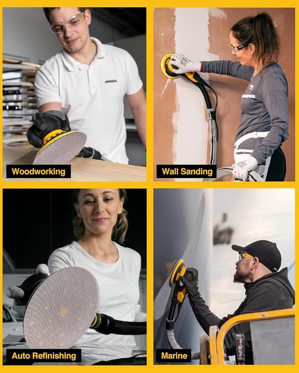 The 6-Inch discs offer long-lasting performance for extended sanding sessions.