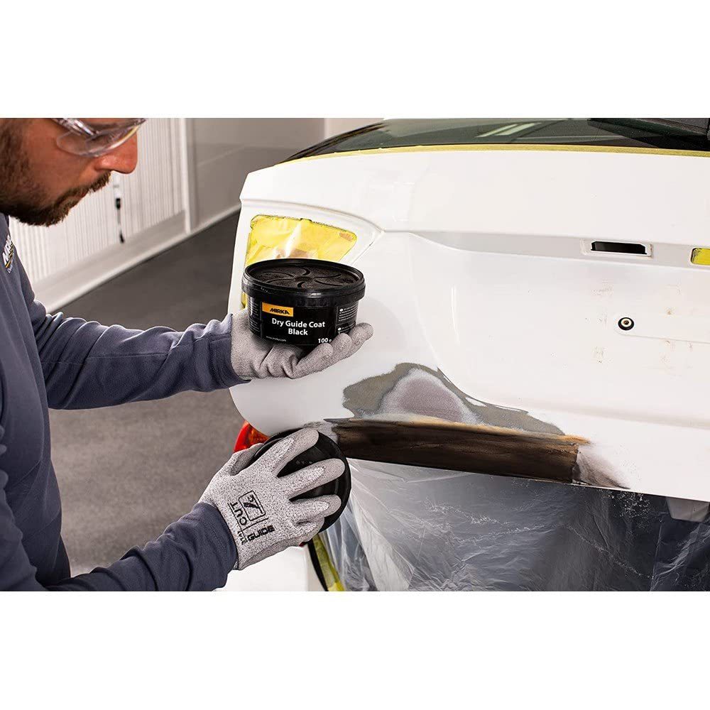 Mirka Dry Guide Coat Black supports wet and dry sanding workflows