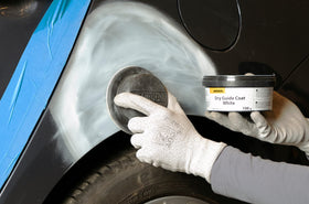 Mirka powder highlights scratches on primers during sanding for easier identification