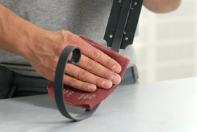Mirka Mirlon Total 1500 grey disc for smooth pre-finishing and feathering edges