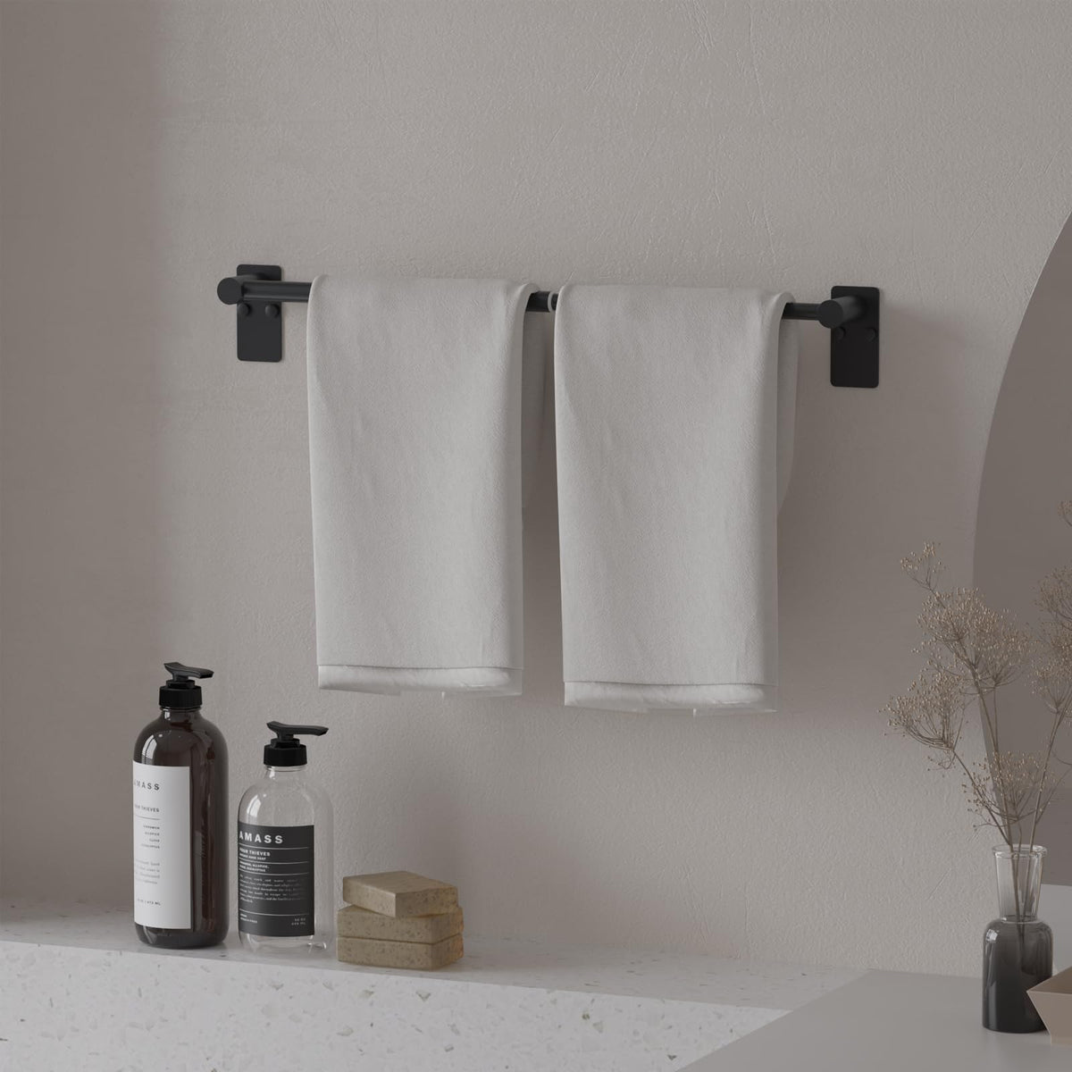 MIROAMZ 304 stainless steel construction resists rust in humid spaces.