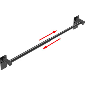MIROAMZ adjustable towel bar holds multiple towels, ideal for compact bathrooms.