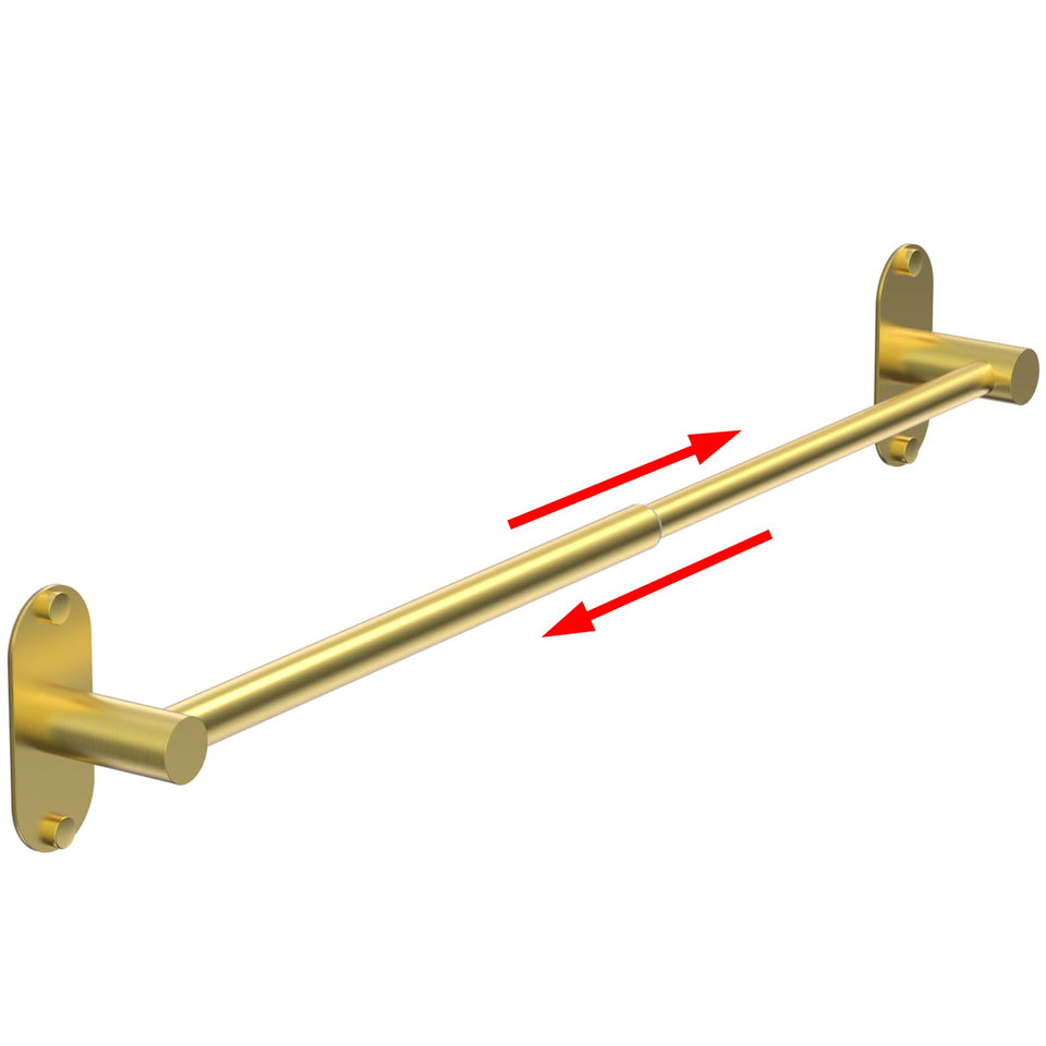 MIROAMZ adjustable towel bar extended for versatile storage