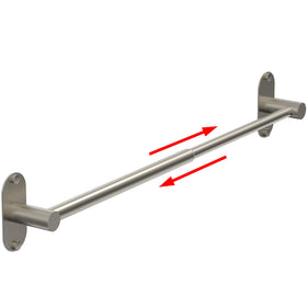 MIROAMZ towel bar adjustable length shown for flexible towel storage