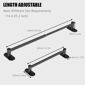 Premium 304 stainless steel MIROAMZ towel bar resists corrosion in humid spaces.