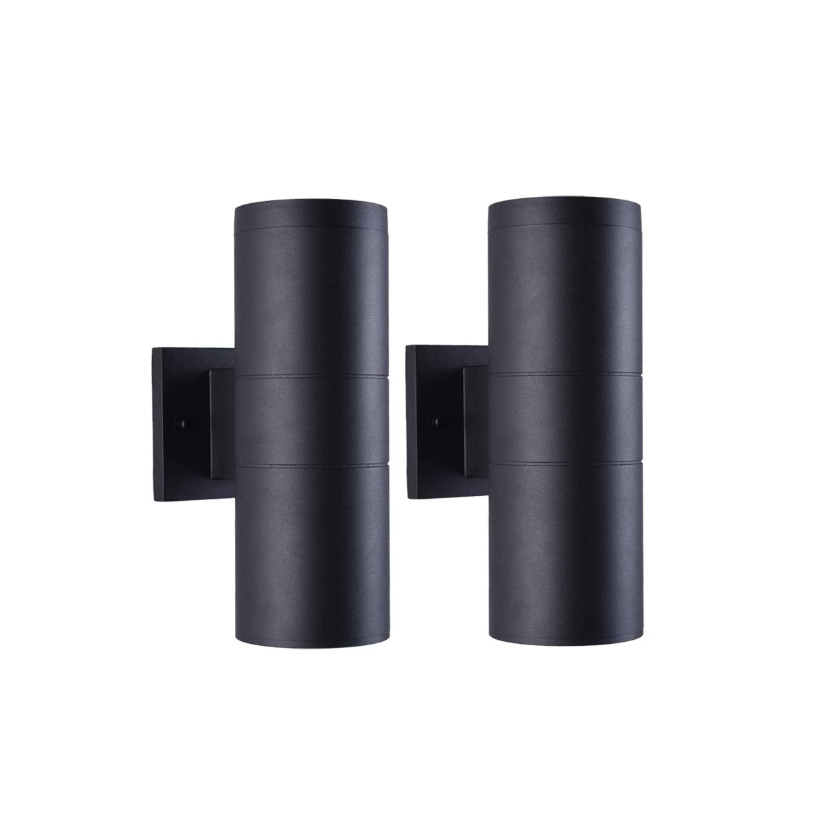 Mirrea porch light 2-pack with matte black finish