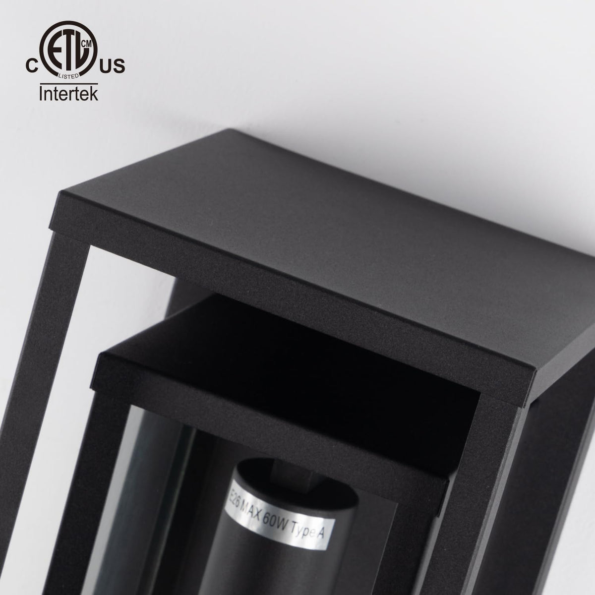 Mirrea porch light complements modern and traditional homes at night