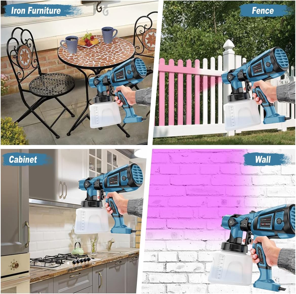 MirrorZone paint sprayer flow control knob enables precise paint flow management.