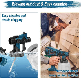 MirrorZone paint sprayer included accessories support fast setup and cleanup.