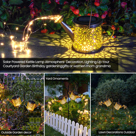 Misawce bronze metal solar light for outdoor garden decoration