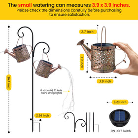 Misawce sixty-led watering can light string creates twinkling ambience