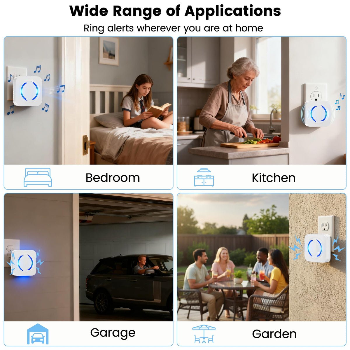 MISDUOCOCO silent mode option for nap time in a bedroom