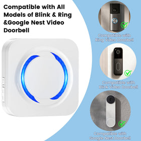 MISDUOCOCO chime extender used for indoor-outdoor whole-home coverage