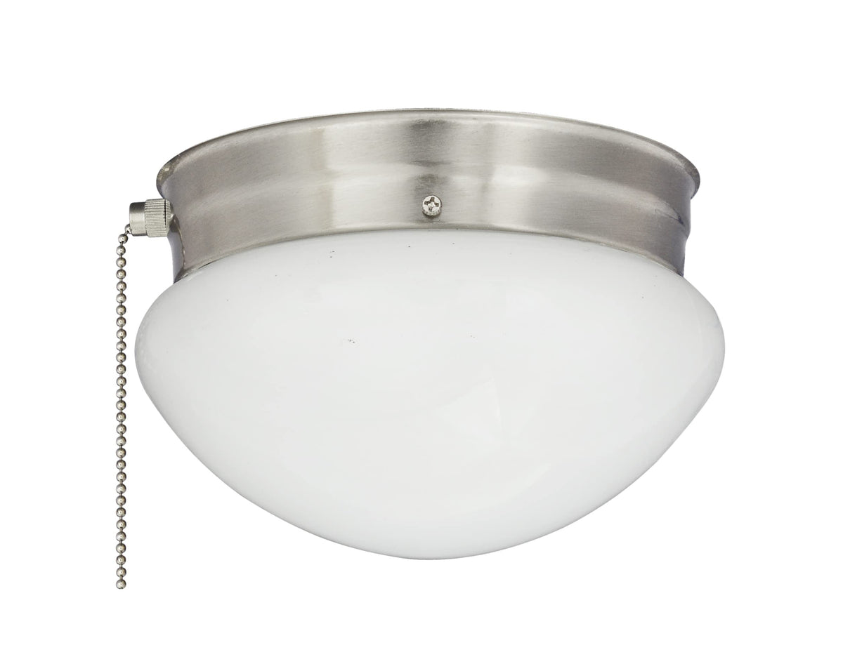 Miseno ML14297 bowl ceiling fixture in brushed nickel with a frosted shade for soft lighting