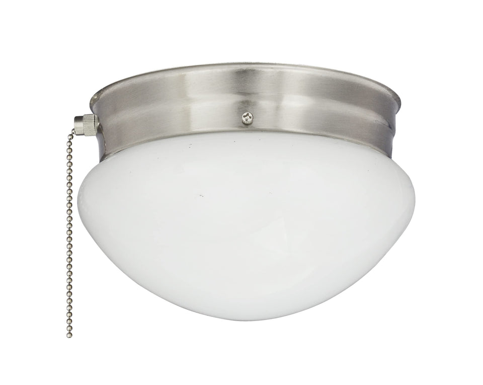 Miseno ML14297 bowl ceiling fixture in brushed nickel with a frosted shade for soft lighting