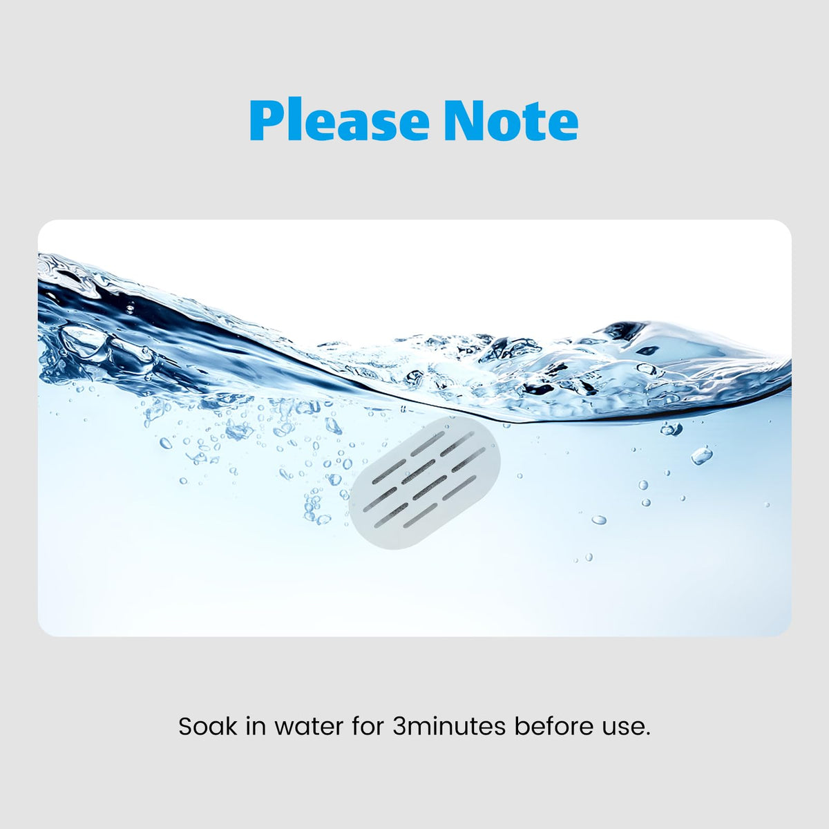 MISFANS soak and rinse instructions help remove carbon dust before use.