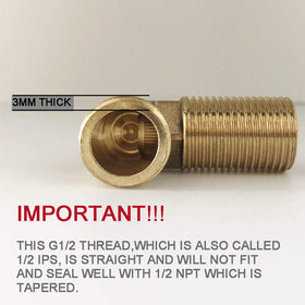 MISSMIN 90-degree elbow joint simplifies faucet alignment behind the sink.