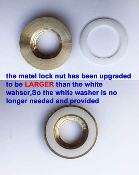 MISSMIN lock nut and rubber washer prevent leaks at waterline connections.