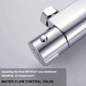 MISSMIN temperature control handle highlights effortless flow adjustment.