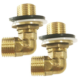MISSMIN wall-mount elbow adapter for secure backsplash faucet installation.