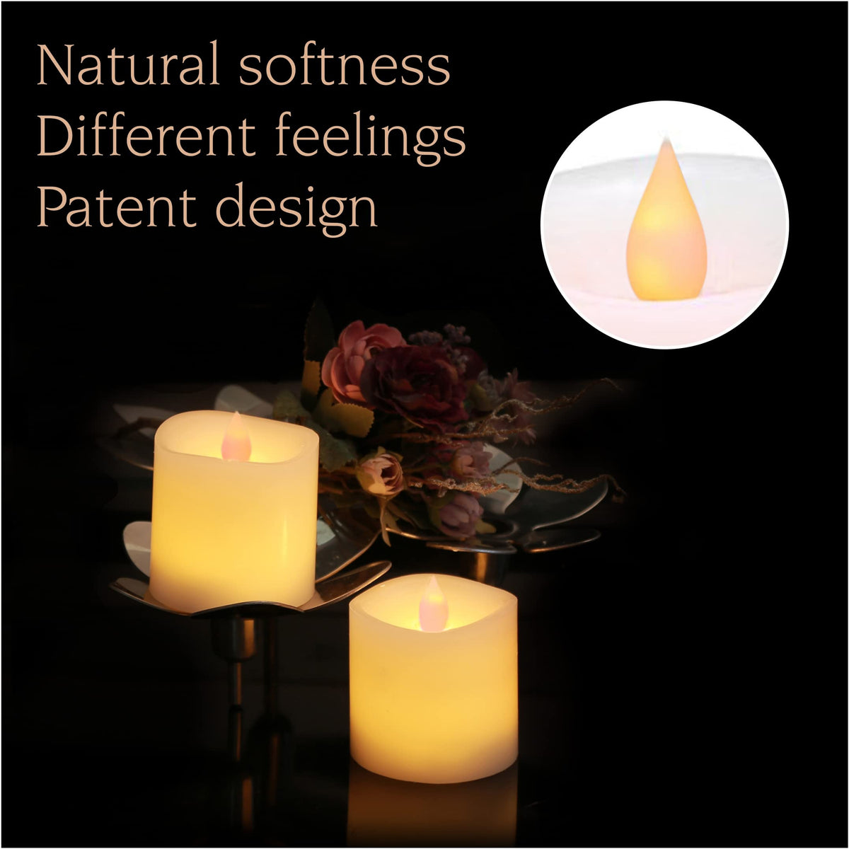 MISSTIME flameless candles with safety benefits for families and pets