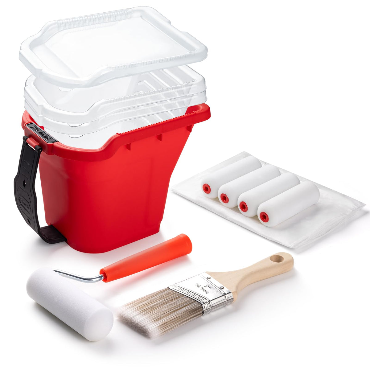 Mister Rui hand held paint bucket kit with magnetic holder for easy wall painting
