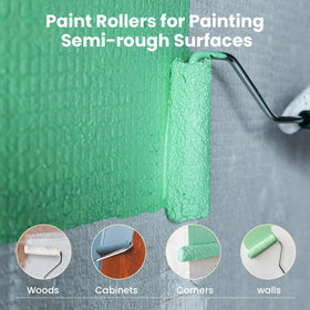 Mister Rui no-shedding roller ensures clean, even paint laydown on surfaces.