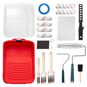 Mister Rui paint kit contents laid out for a complete DIY project.