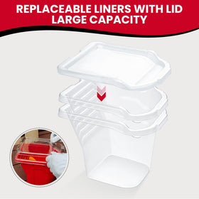 Mister Rui paint pan liner to prevent spills and simplify cleanup.