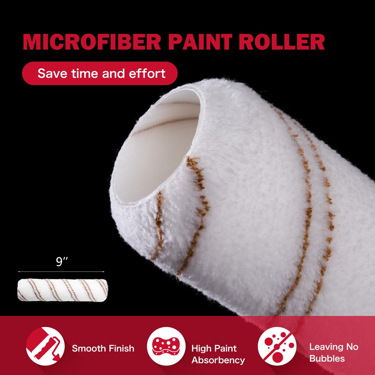 Mister Rui paint tray liners and drop cloth simplify cleanup.