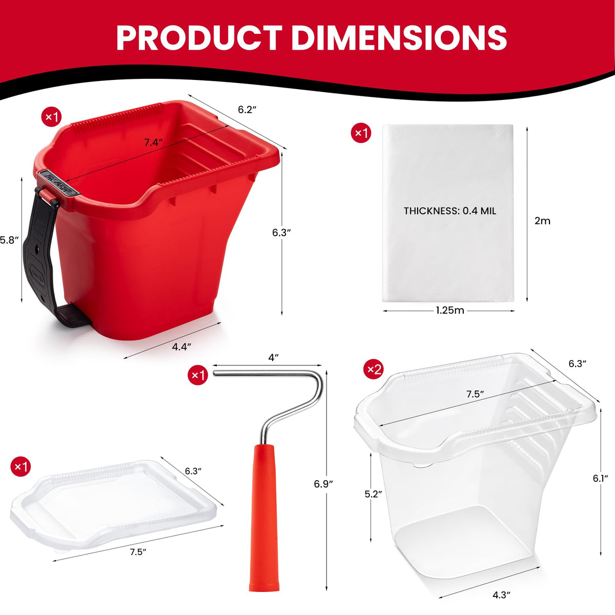 Mister Rui plastic sheeting for clean, mess-free work areas.