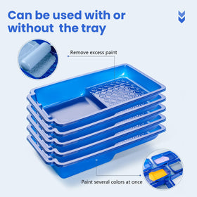 Stackable Mister Rui 4-inch tray liners shown for easy organization.